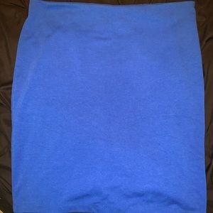 Blue fitted skirt